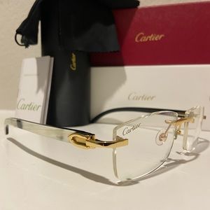 Cartier Buffs Clear Lens
